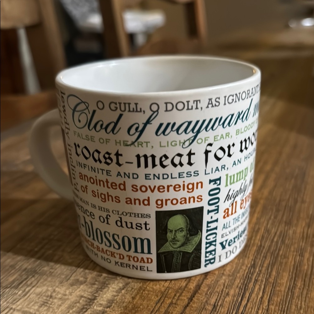 Shakespeare Insults Mug - Multicolor nonsmoking home